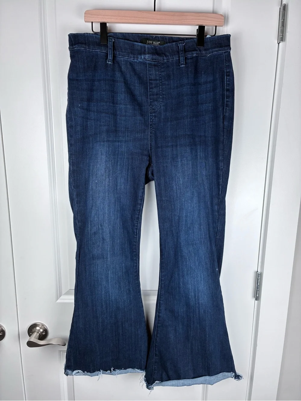 Judy Blue Dark Wash Pull-On Flare Denim Jeans Size 31